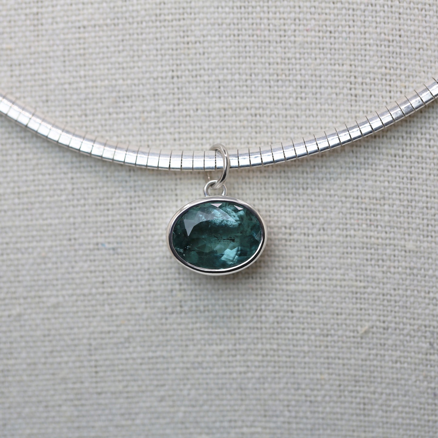 Sterling Silver Tourmaline Necklace