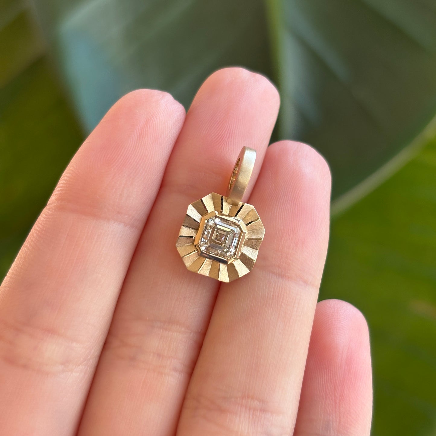 1.06ct Antique Asscher Cut Drop of Light
