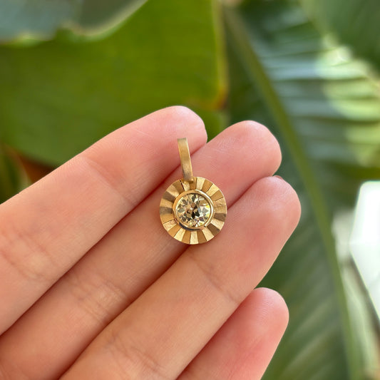 1.02ct Warm Antique Old Mine Cut Drop of Light