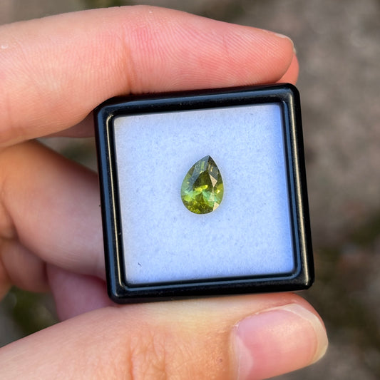 1.1ct Olive Green Pear Tourmaline