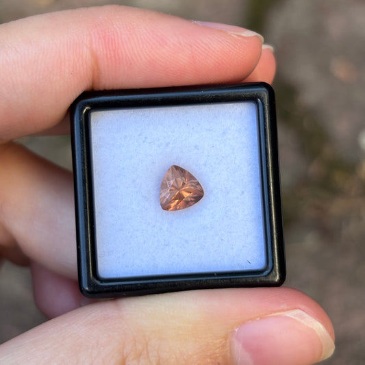 1.63ct Peach Trillion Zircon