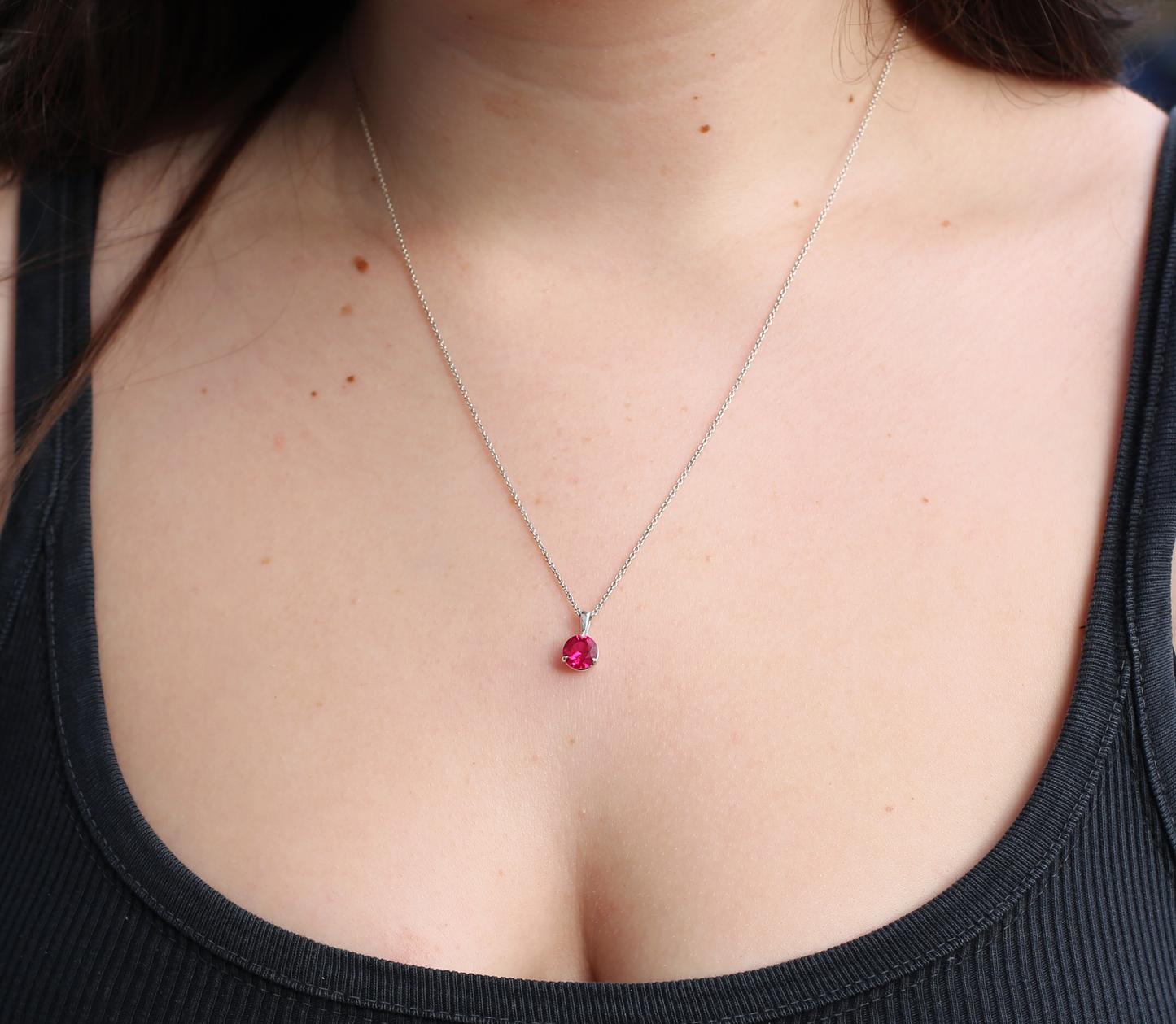 Zircon Martini Necklace